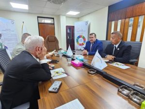 Read more about the article المركز الوطني يبحث مع وفد جامعة الفارابي برنامج تطوير إدارة الجودة الأكاديمية وعقد شراكة وفق المعايير الدولية ISO 21001:2025